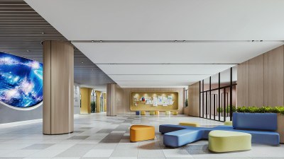 现代培训机构大厅3D模型下载